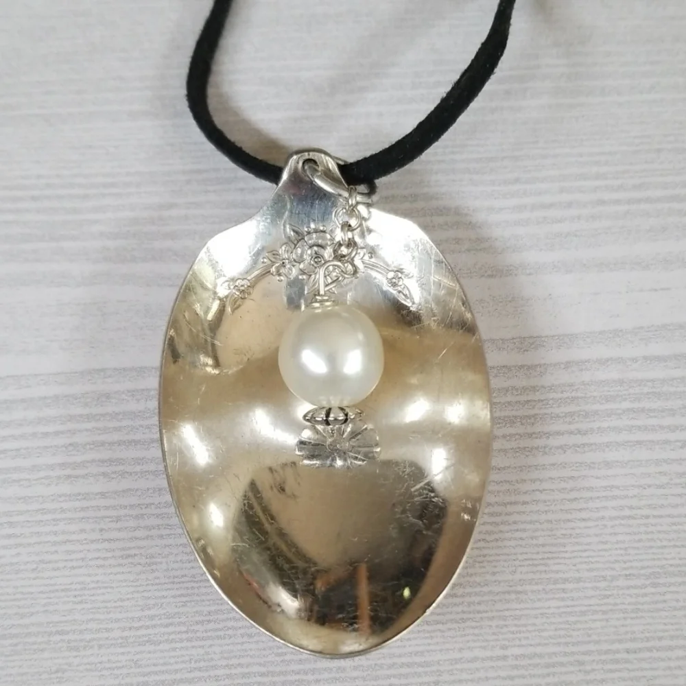 NWT Repurposed Hand Crafted Vintage Spoon Pendant Necklace